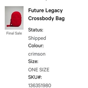 Future Legacy crossbody bag